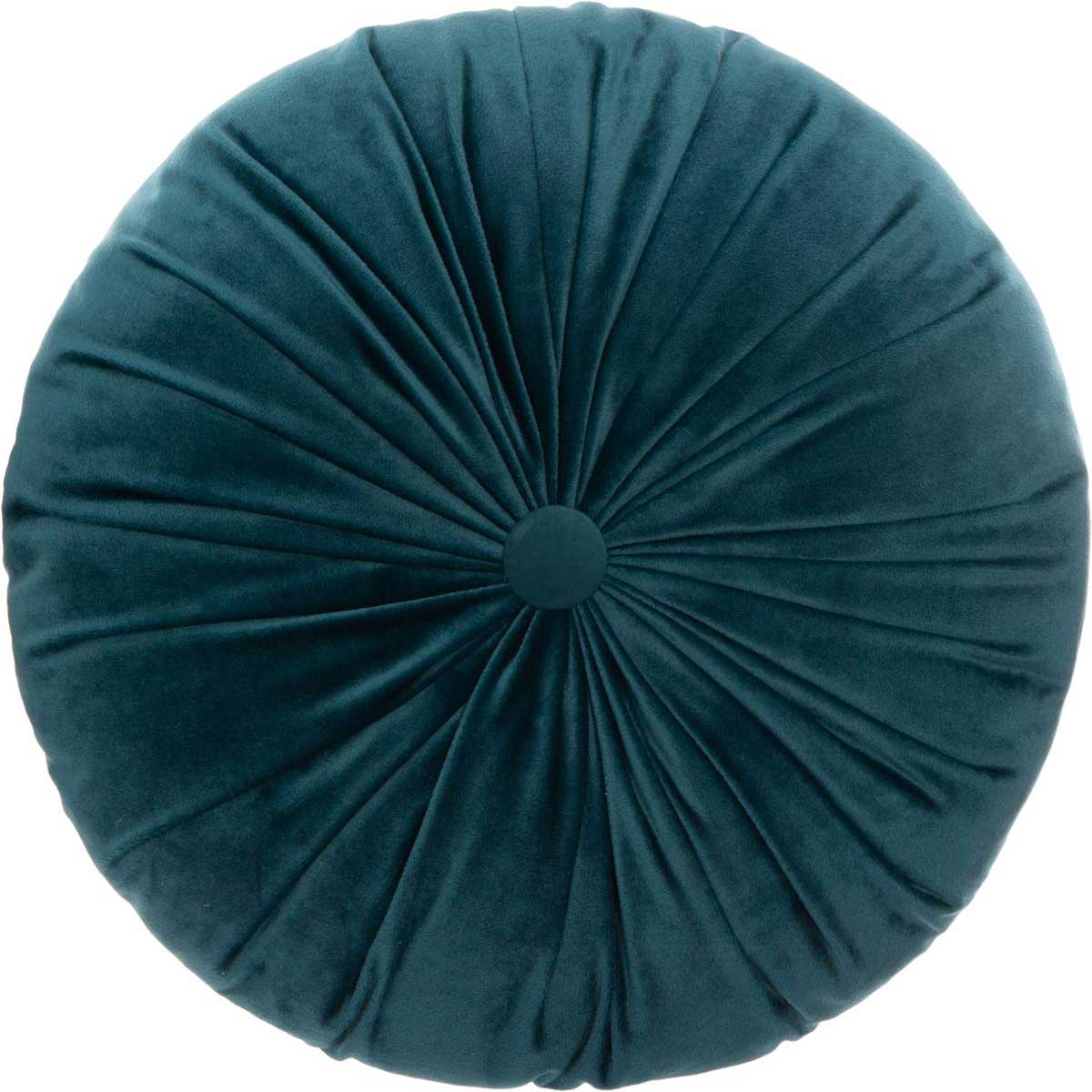 Coussin rond en velours