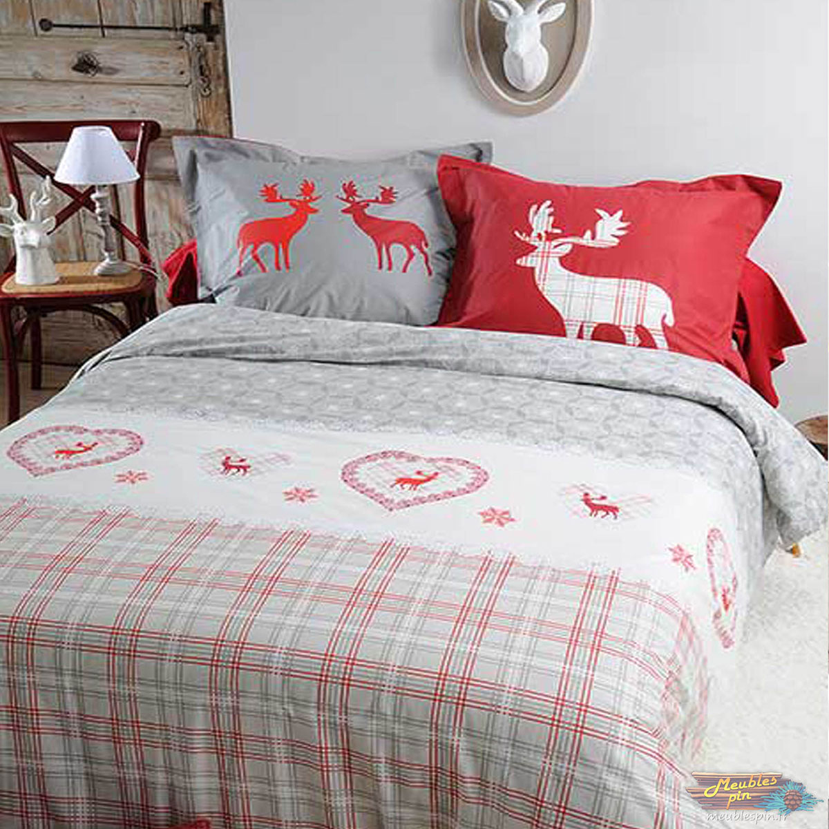 Déco montagne : parure de lit