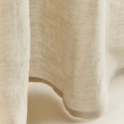 rideau en lin beige