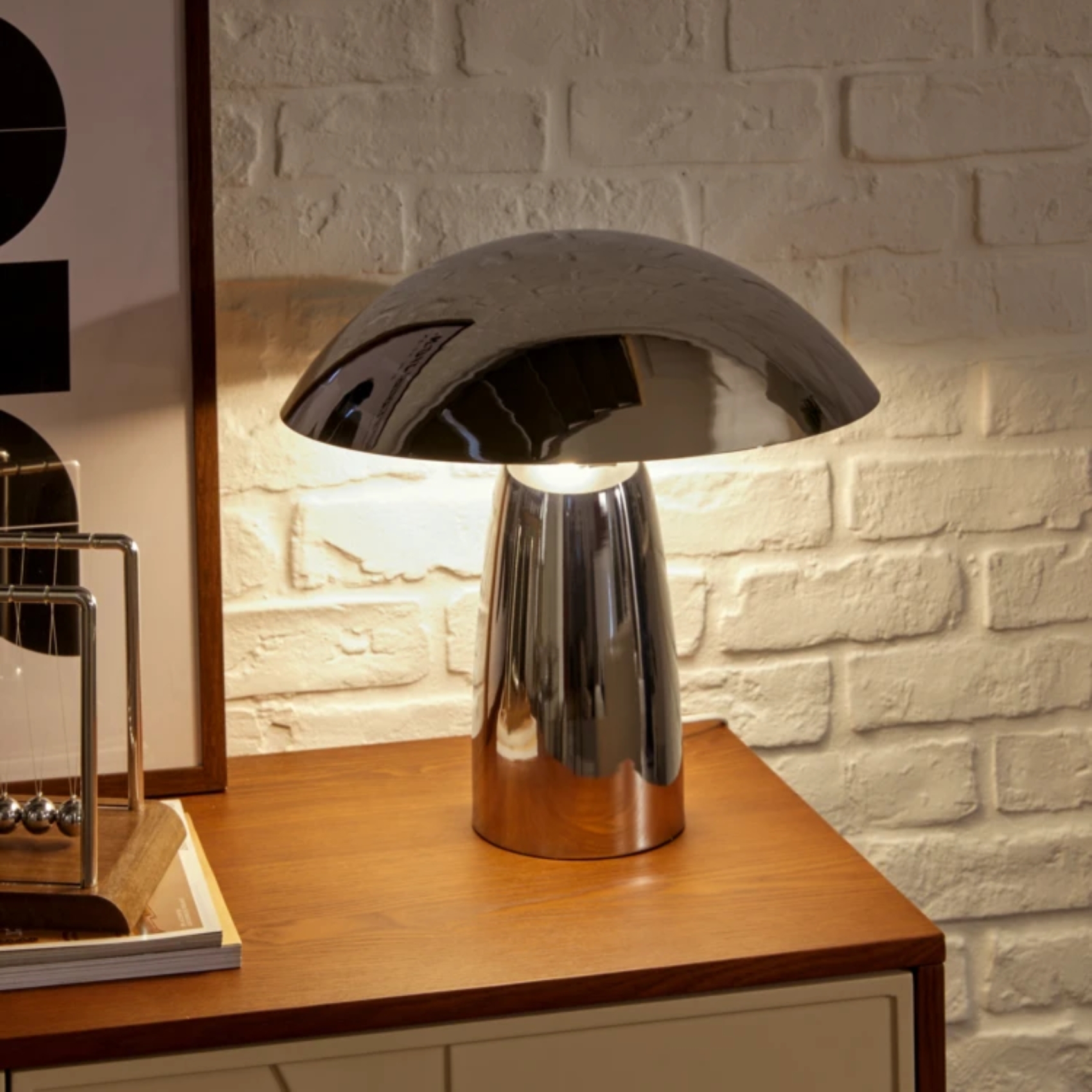 lampe chromé