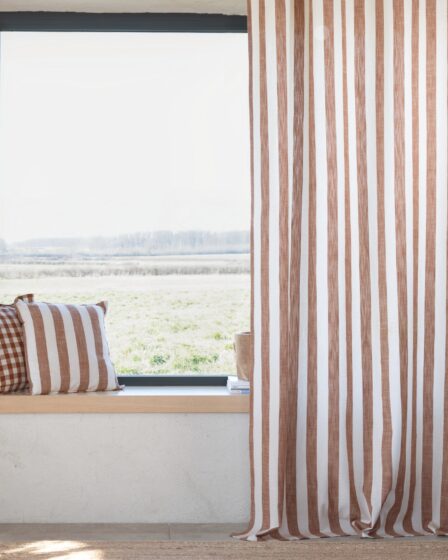 Housse de coussin rayures et vichy