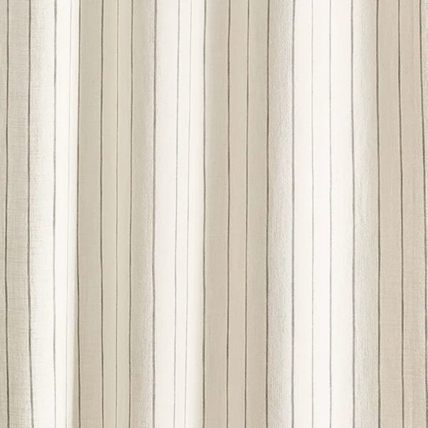 tissu sur mesure à rayures beige