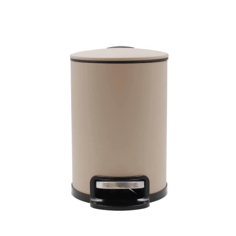 Poubelle de salle de bain métal mat 3L TAUPE
