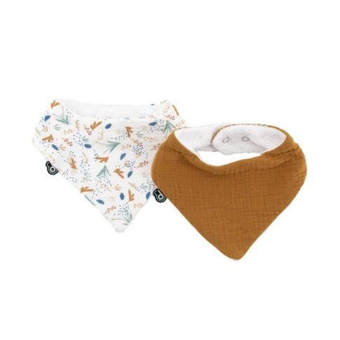 Set mit 2 Baby-Bandana-Lätzchen