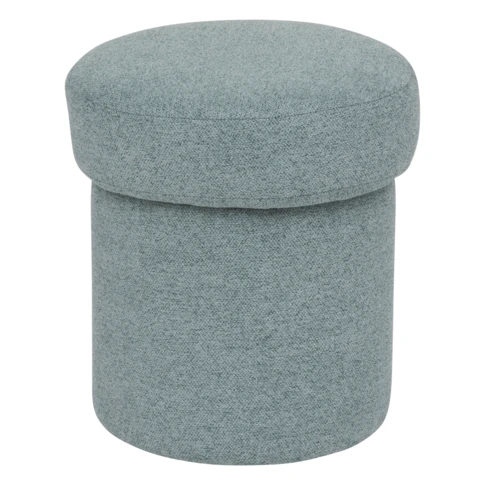 Pouf moderne en tissu vert
