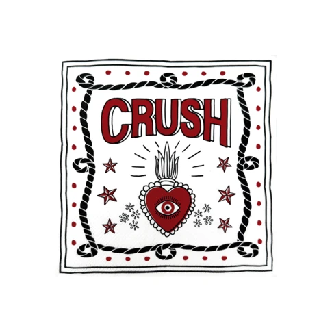 Serviette papier crush x20 33 x 33 cm Rouge
