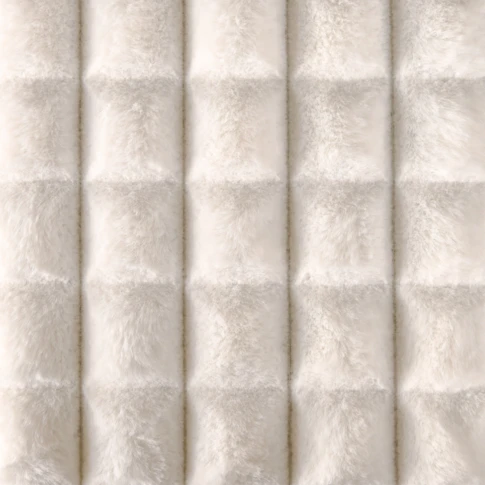 Tissu fausse fourrure effet matelassé