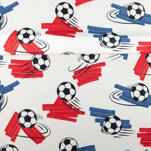Tissu bachette imprimé football
