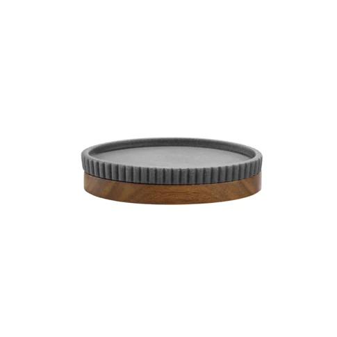 porte savon gris