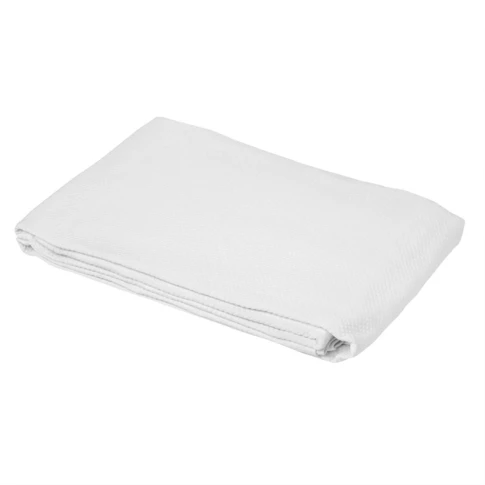 Dessus de lit jacquard épais en polycoton 180 x 250 cm Blanc