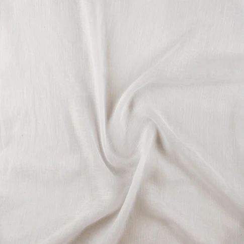 Tissu voile gaze poly-lin