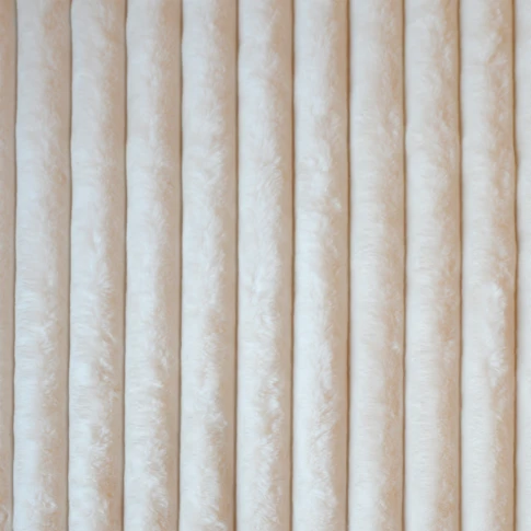 Tissu  côtelé  imitation fourrure
