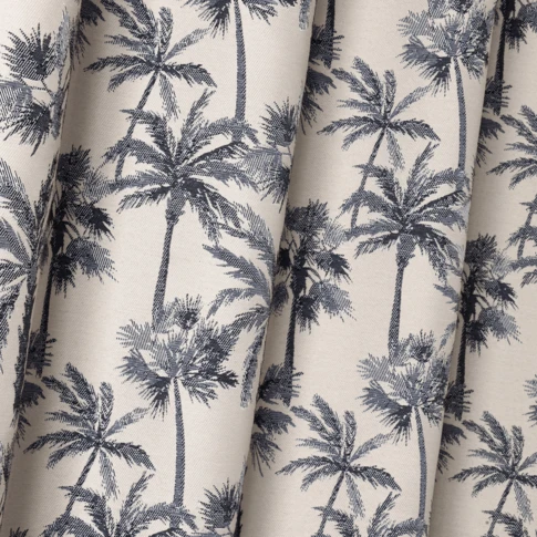 Tissu au mètre motif palmier tissé