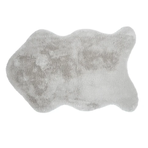 Tapis doux forme peau 60 x 90 cm NATUREL
