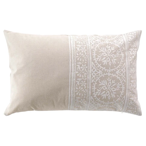 Coussin blanc ISALINA