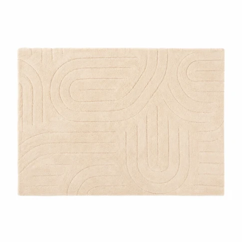 Tapis déco moderne en coton design graphique