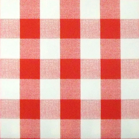 Toile cirée motif vichy sur mesure
