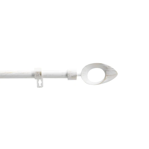 tringle extensible blanc et or