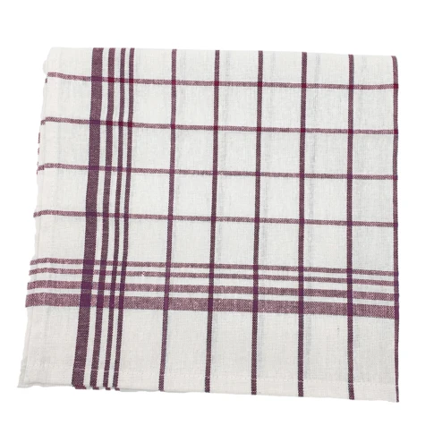 Torchon essuie-vaisselle en coton doux et absorbant 40 x 60 cm Prune
