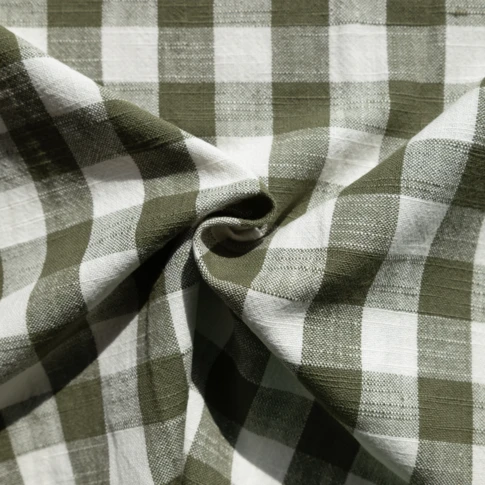 Tissu 100% coton Vichy LOURMARIN