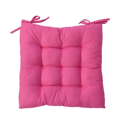 galette de chaise piquée fuchsia