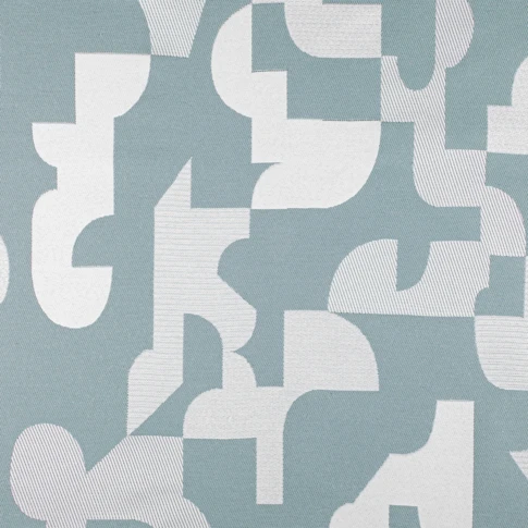 Tissu au mètre jacquard géométrique texturé rétro