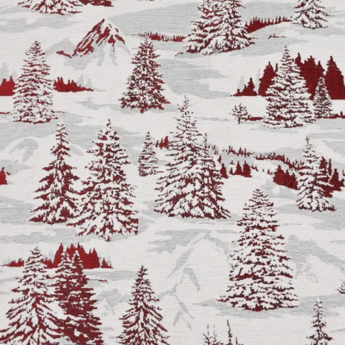 Jacquard-Möbelstoff Tannenschnee
