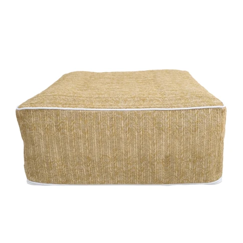 Pouf carré gonflable pour extérieur et intérieur 0 cm NATUREL