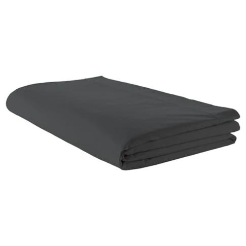 DRAP PIQUE PERCALE ANTHRACITE 180 x 290 cm Gris anthracite