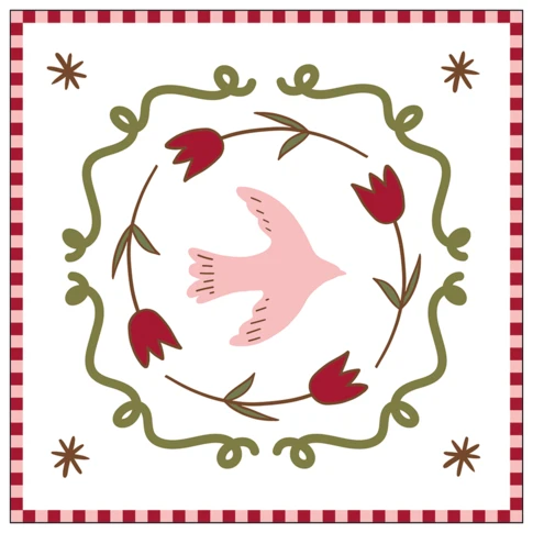 Lot de 20 serviettes papier colombe  33 x 33 cm Rose