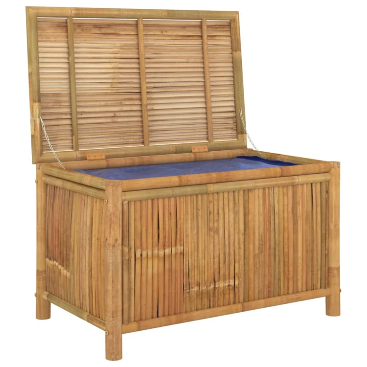 Coffre de rangement de jardin en bambou