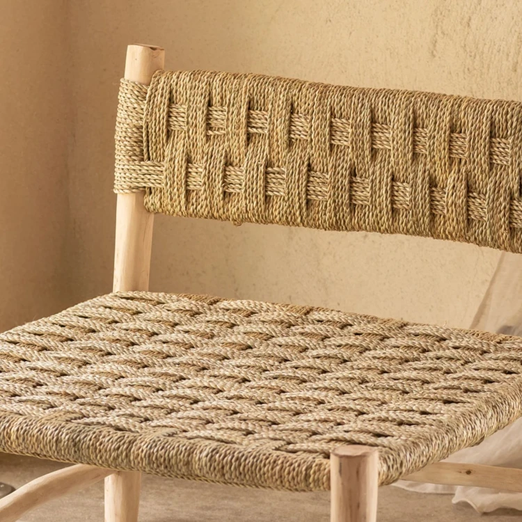 Fauteuil bas bois organique