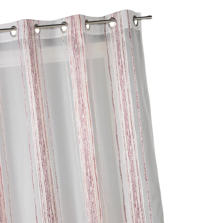 Cortina de jacquard con finas rayas verticales