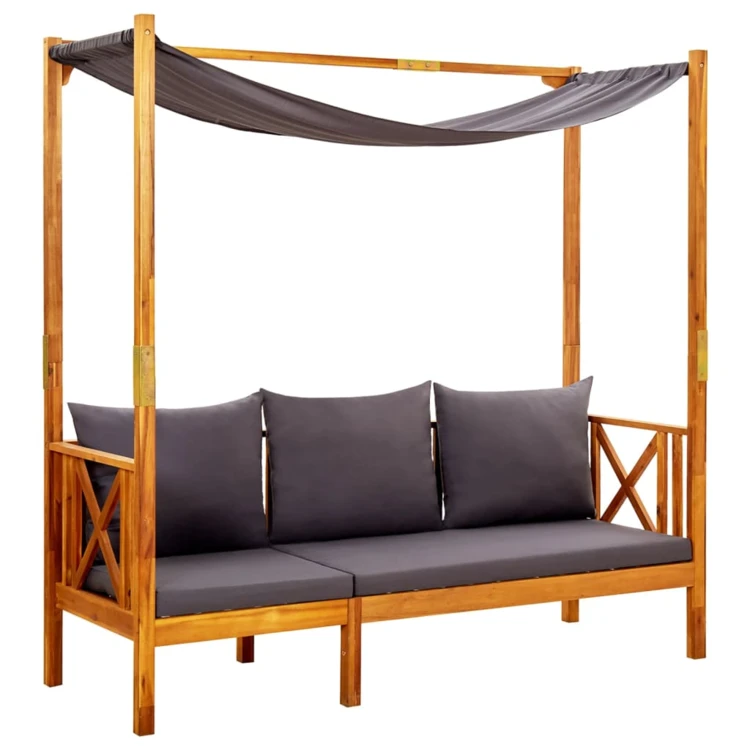 Outdoor-Bank mit Markise