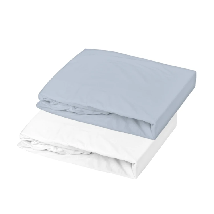 Set di 2 lenzuola per culla in cotone elasticizzato