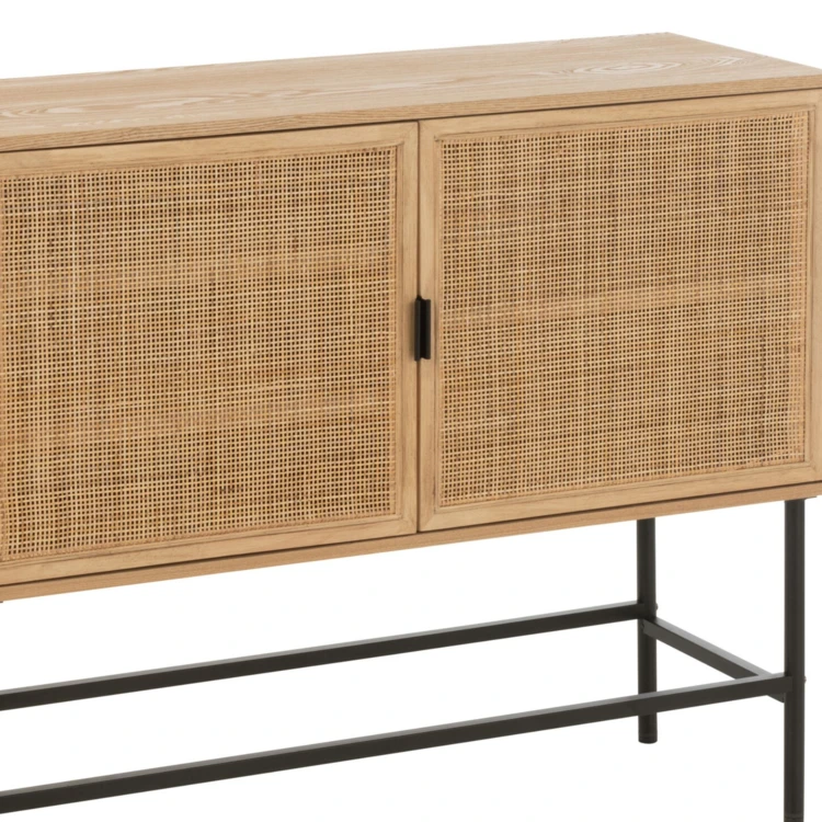 Meuble de rangement en bois et métal
