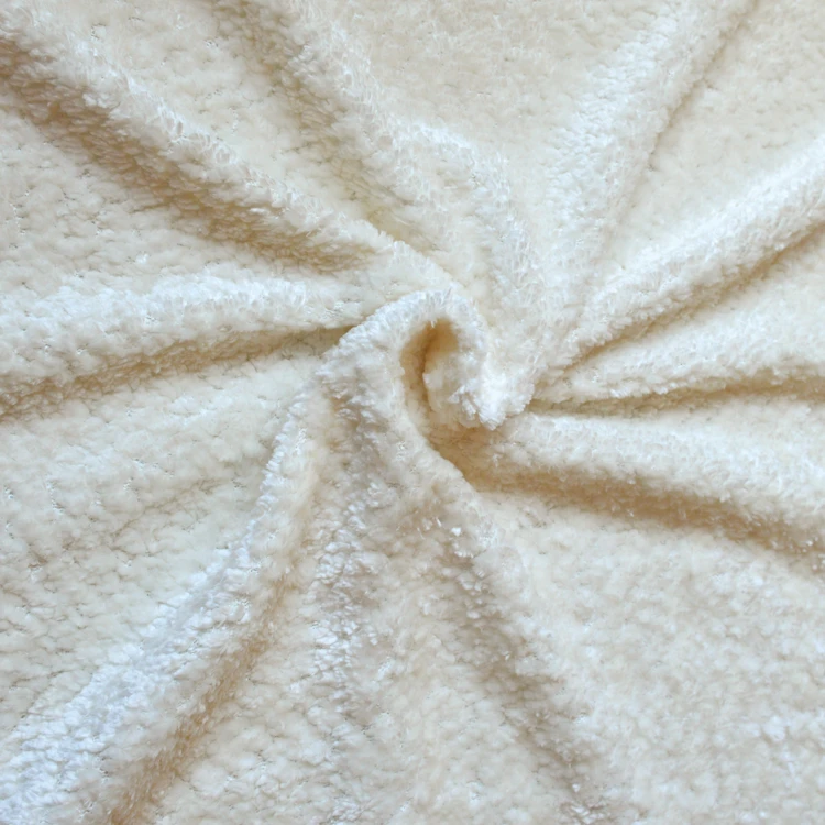 Rideau à oeillets chenille effet peluche