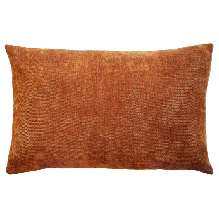 Coussin décoratif rectangulaire déhoussable en velours chenille
