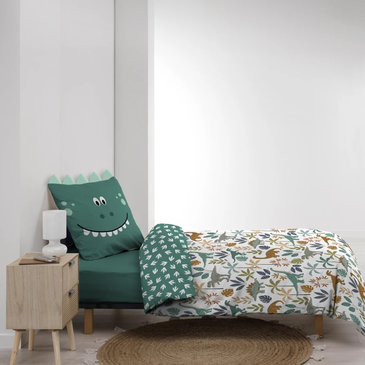 2-delig omkeerbaar dinosaurus bed set