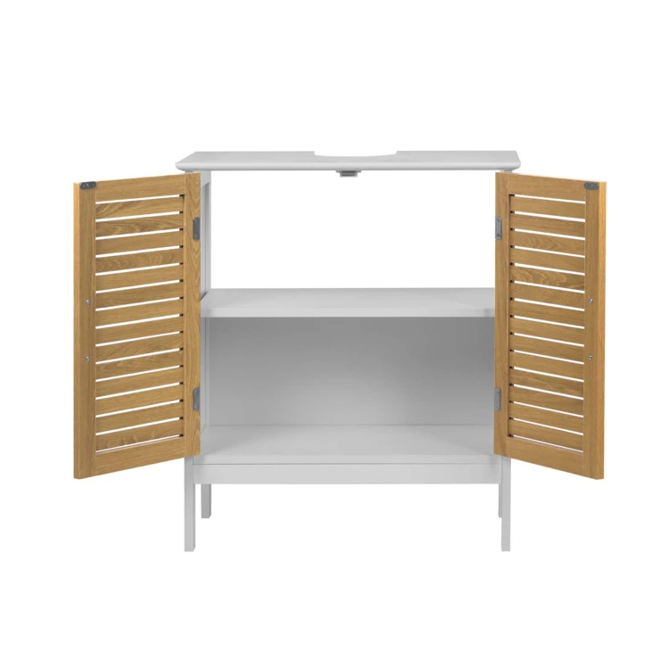 Mobile sottolavabo da bagno con porte a persiana