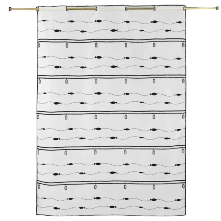 Modulable brodé à petits poissons
