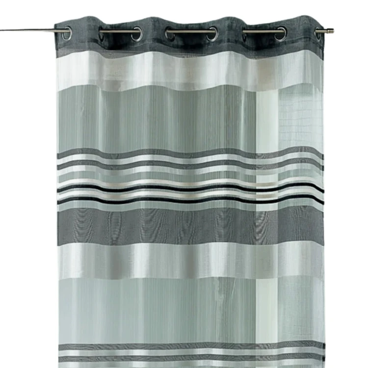 Vorhang Organza gewebte horizontale Streifen
