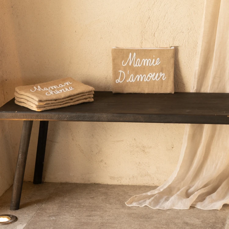 Pochette Jute "Mamie d'amour"