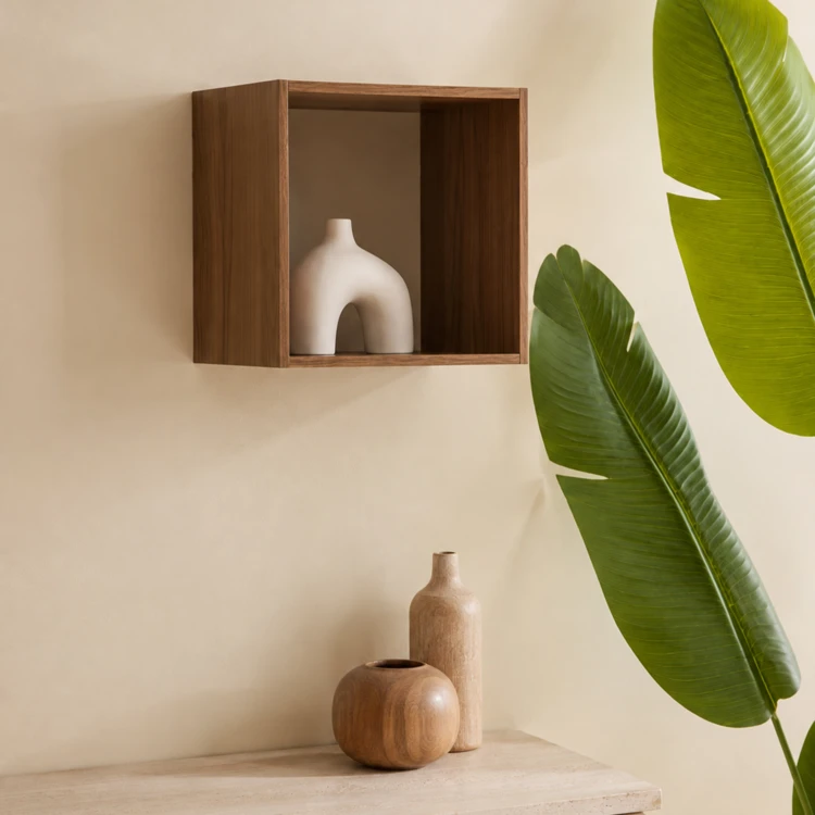 Regal mit 1 Fach aus Spanplatte in Holzoptik