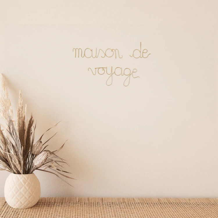 Fio de latão "MAISON DE VOYAGE