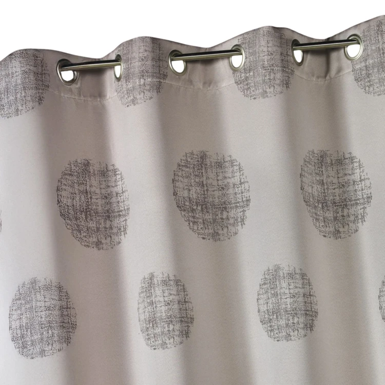 Jacquard-Vorhang mit melierten Rundmustern