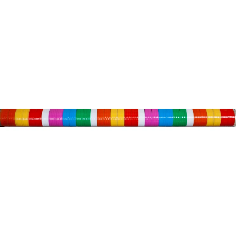 Türvorhang mit bunten Streifen