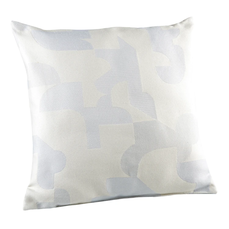 Coussin jacquard géométrique texturé rétro