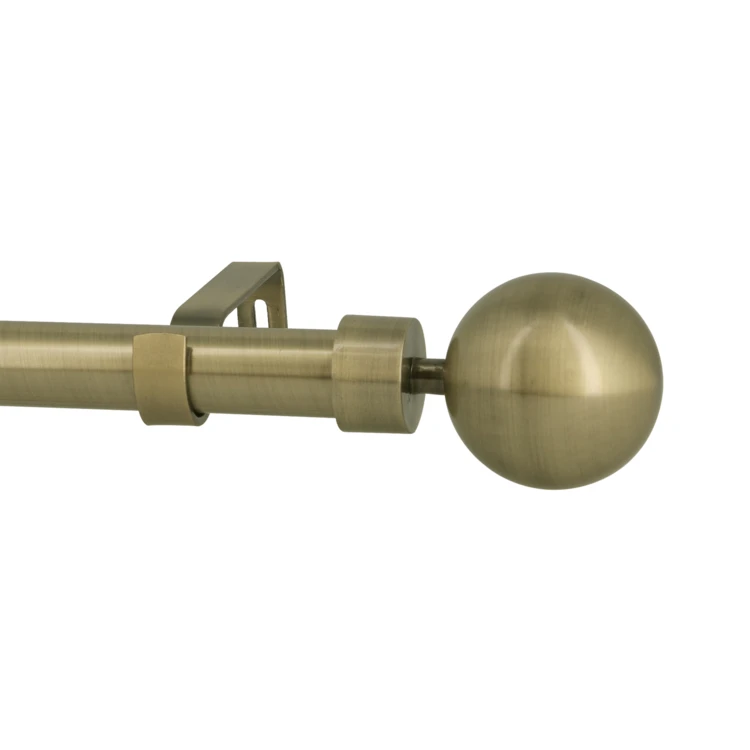 Kit tringle extensible en métal avec embout D19/16 mm
