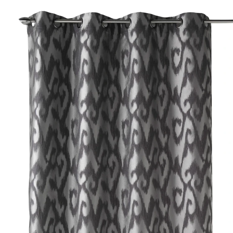 Rideau tamisant en jacquard motifs baroques